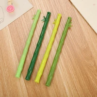 anti true bamboo gel pen kawaii stationery gel pens novelty student cute pens cartoon black writing pen kawaii school supplies