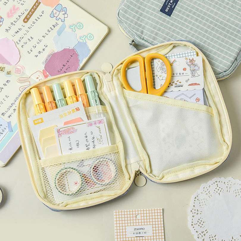 Чехол для карандашей большой емкости чехол в школьном стиле милые Канцтовары