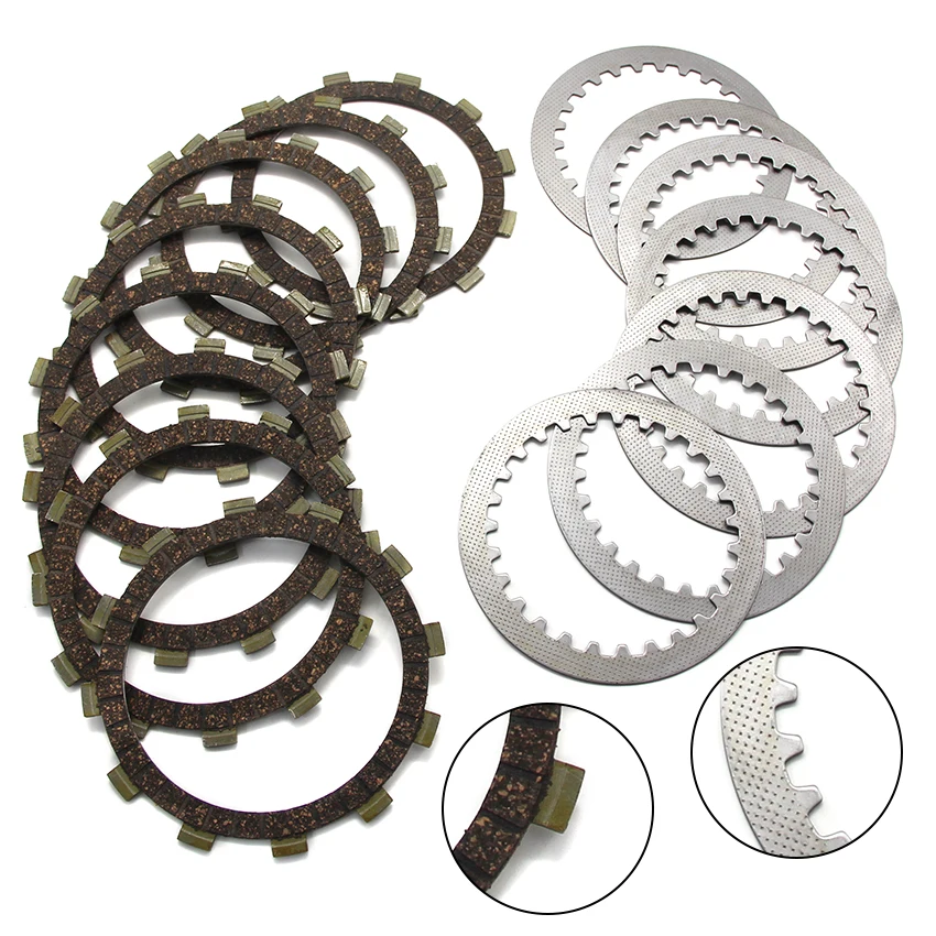 Комплект фрикционных дисков сцепления мотоцикла для Yamaha SR400 SR400SP SR400LTD SR500 XT500H