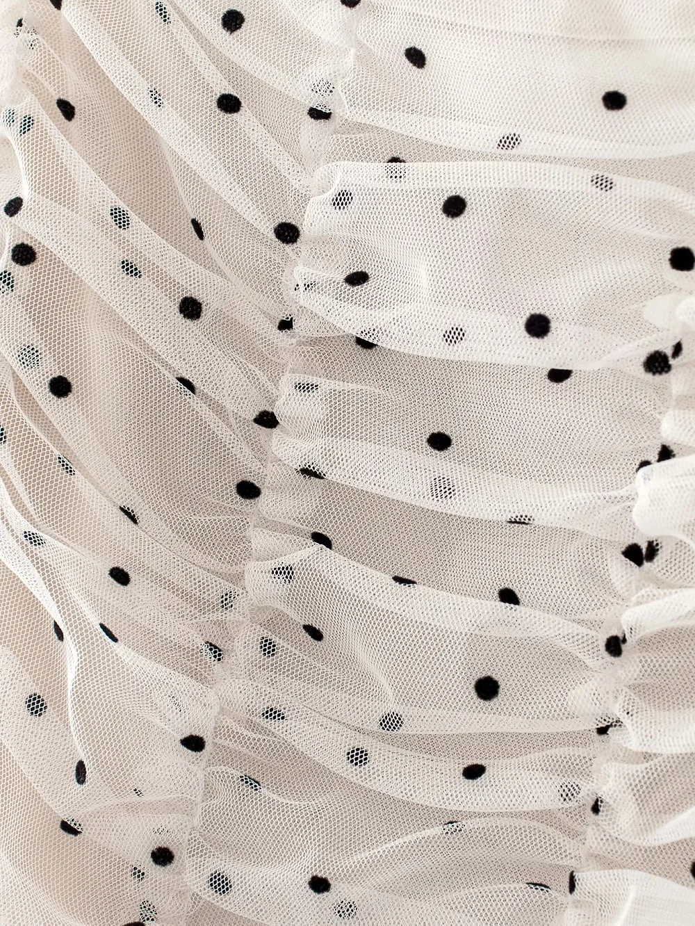 2020 Women Fashion Polka Dot Transparent Short Blouse Vintage Square Collar Draped Smock Casual Girls Chic Tops | Женская одежда