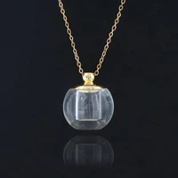 1pc glass memorial urn cremation pendant necklace ash case holder keepsake necklace stainless steel chain necklaces