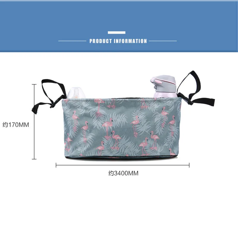 

Diaper Bag Baby Stroller Organizer Bag Hanging Storage Bottle Nappy Changing Bag Buggy Cart Cup Holder Bag Stroller Accessories