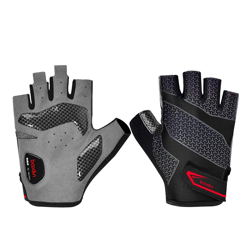 Велосипедные перчатки с открытыми пальцами дышащие противоскользящие