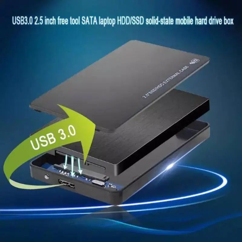 2 5 дюймов USB3.0 коробка для жесткого диска корпус Гбит/с SATA HDD SSD мобильного телефона