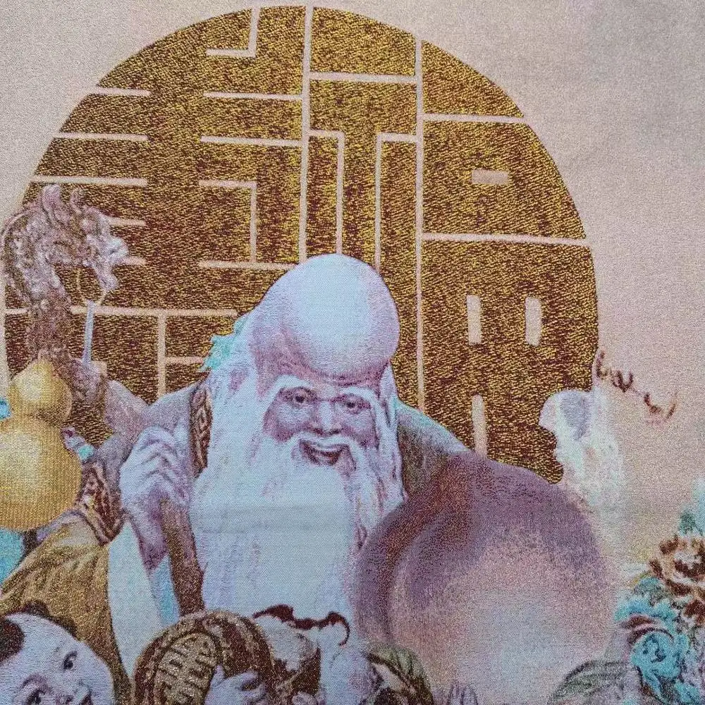 Tapestry portrait of longevity buddhist Taoist figure like archaize painting living room decoration immortal |