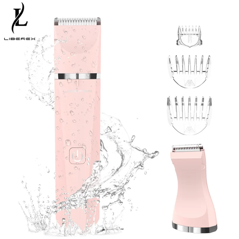 Электрический триммер для бикини Liberex женщин перезаряжаемые кусачки бритва