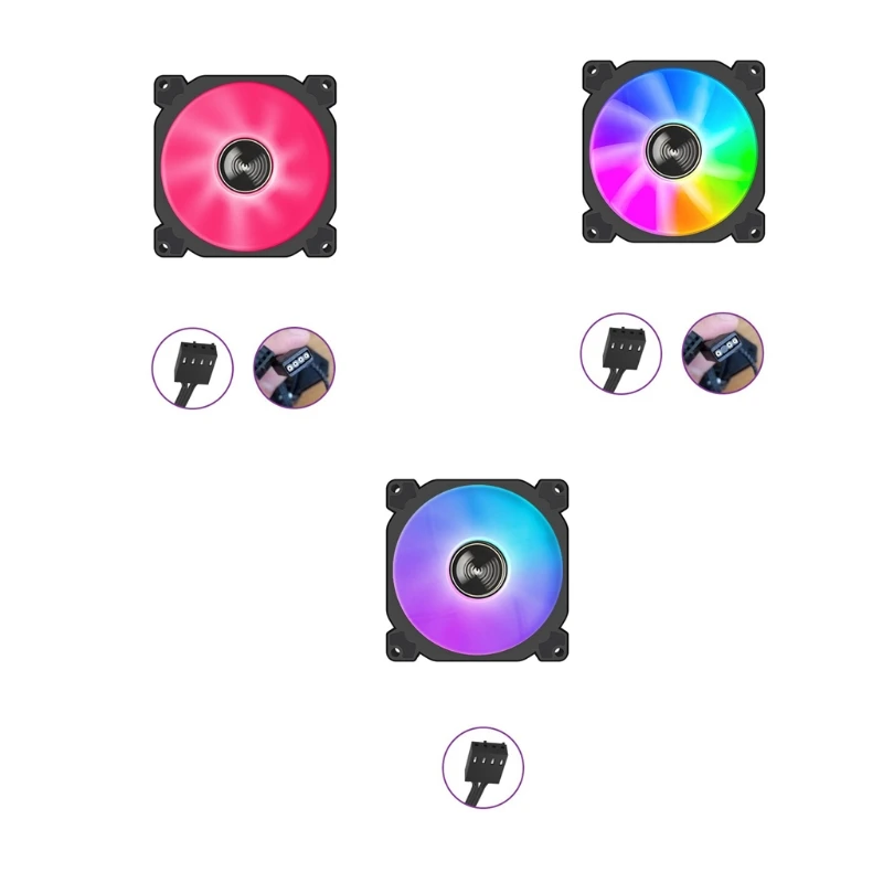 

Кулер для процессора, 9 см, с RGB-подсветкой, 4 контакта, 92x92x25 мм