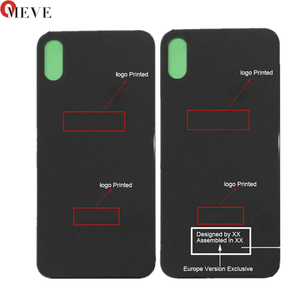 Для iphone 8 8 Plus X Задний стеклянный корпус+ клейкая задняя кристальная панель пластина крышка батареи корпус+ Европейская версия