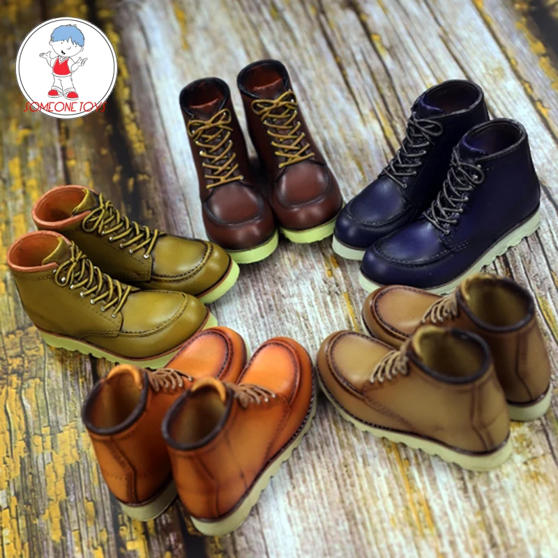 Модель мужской локомотивной обуви SK005 в стиле ретро с высоким верхом модель