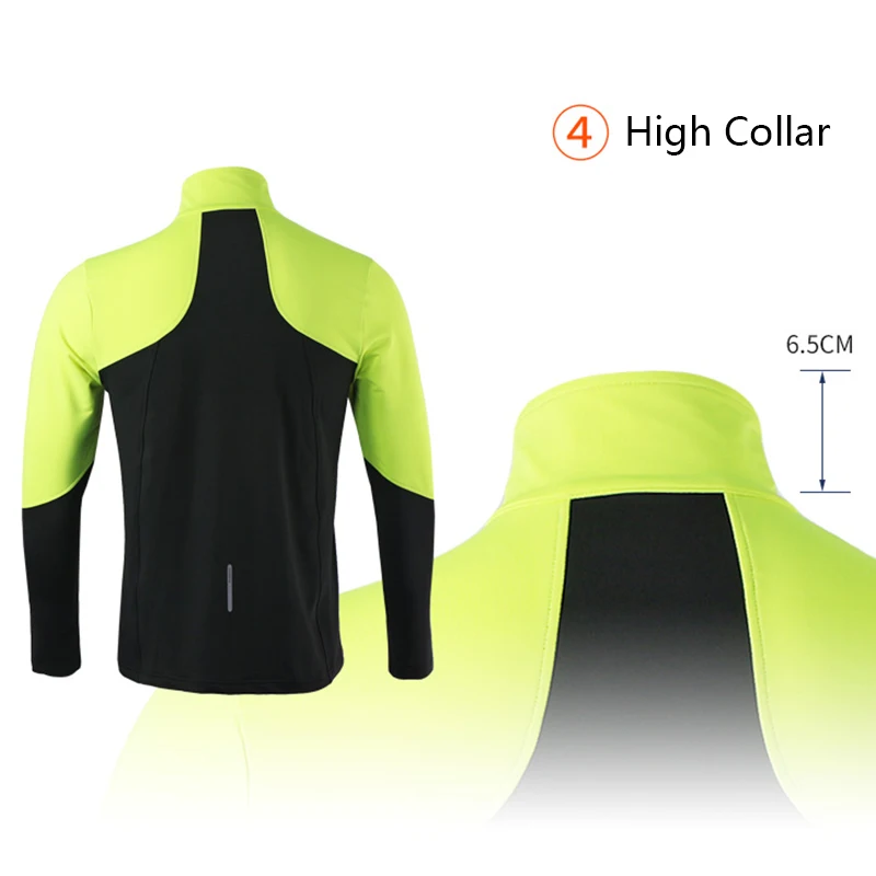 

ARSUXEO Winter Bike Jersey Long Sleeve Men Breathable Quick Drying Road Cycling Clothing Camiseta Mtb Polera Ciclismo Hombre