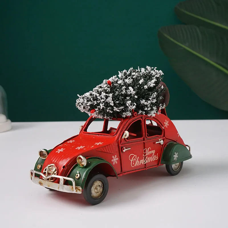 Рождественское украшение модель автомобиля железная кожа ретро промышленный