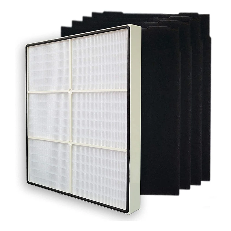 

Replacement 1 HEPA Filter + 4 Carbon Filters Compatible For Whirlpool Whispure 8171434K 1183054K 1183054 AP300 AP350