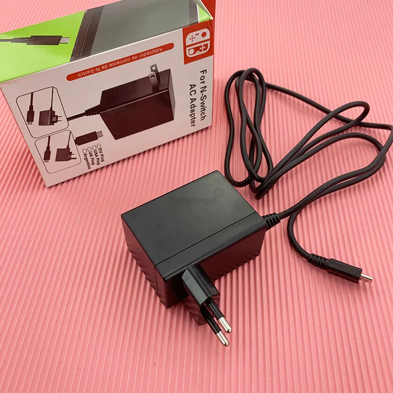 

Адаптер переменного тока, быстрое зарядное устройство, аксессуар для игровой консоли Nintendo Switch NS, вилка EU/US, настенная зарядка, зарядка USB Type C ...