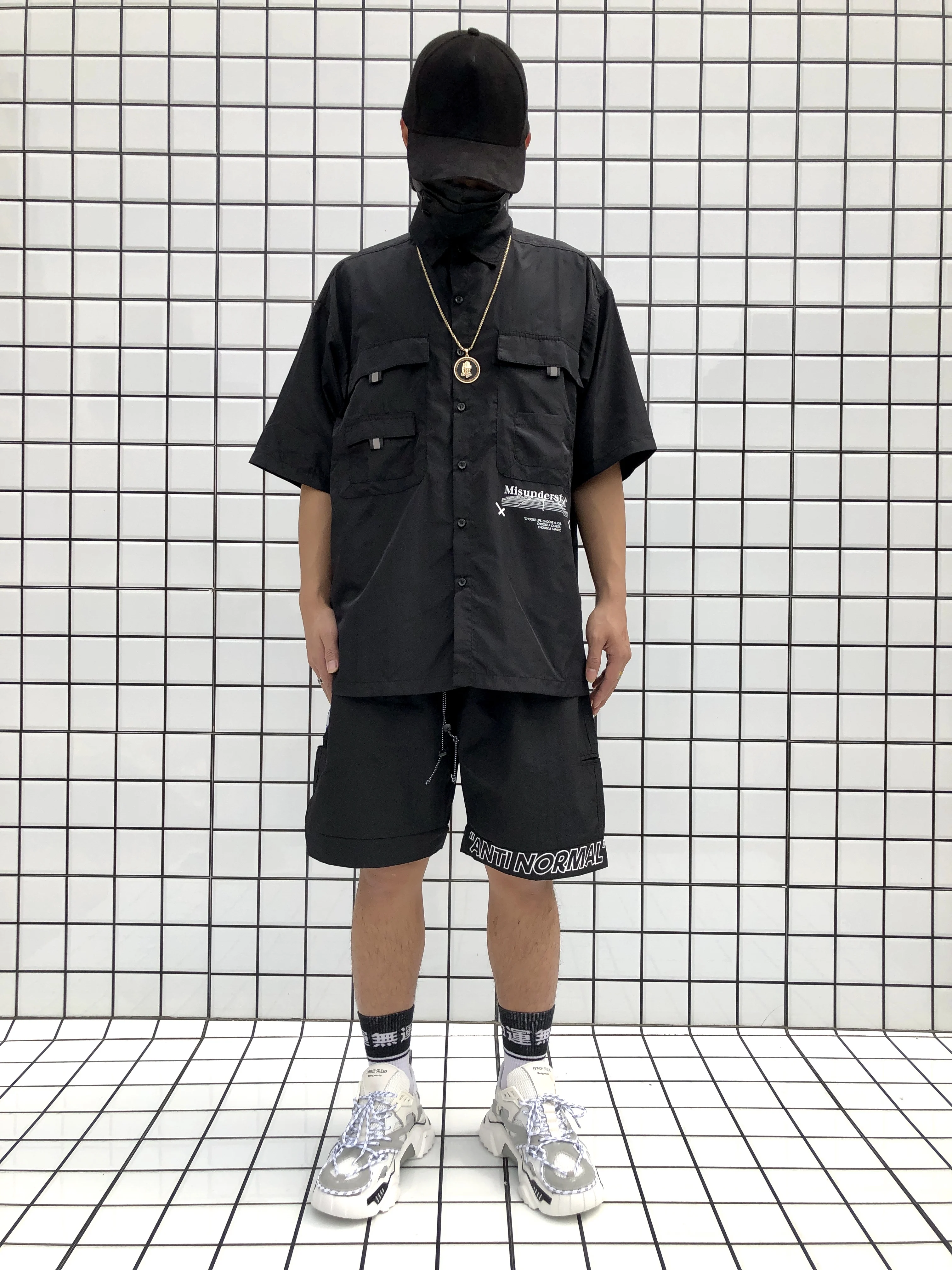 

2020 Pockets Cargo Harem Elastic Waist Pants Mens Casual Joggers Baggy Tactical Trousers Harajuku Streetwear Hip Hop Hipster