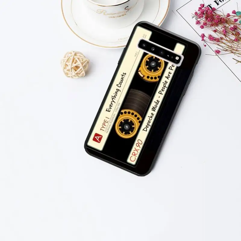

Retro Audio Cassette Tape For Samsung A51 A50 A71 Silicone Soft Case Cover For Galaxy Note 20 Ultra 8 9 10 Plus Cases