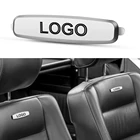 Наклейка на сиденье автомобиля, стикер с логотипом для Toyota, Lexus, Hyundai, Kia, LADA, автотюнинг, аксессуары, 2 шт.