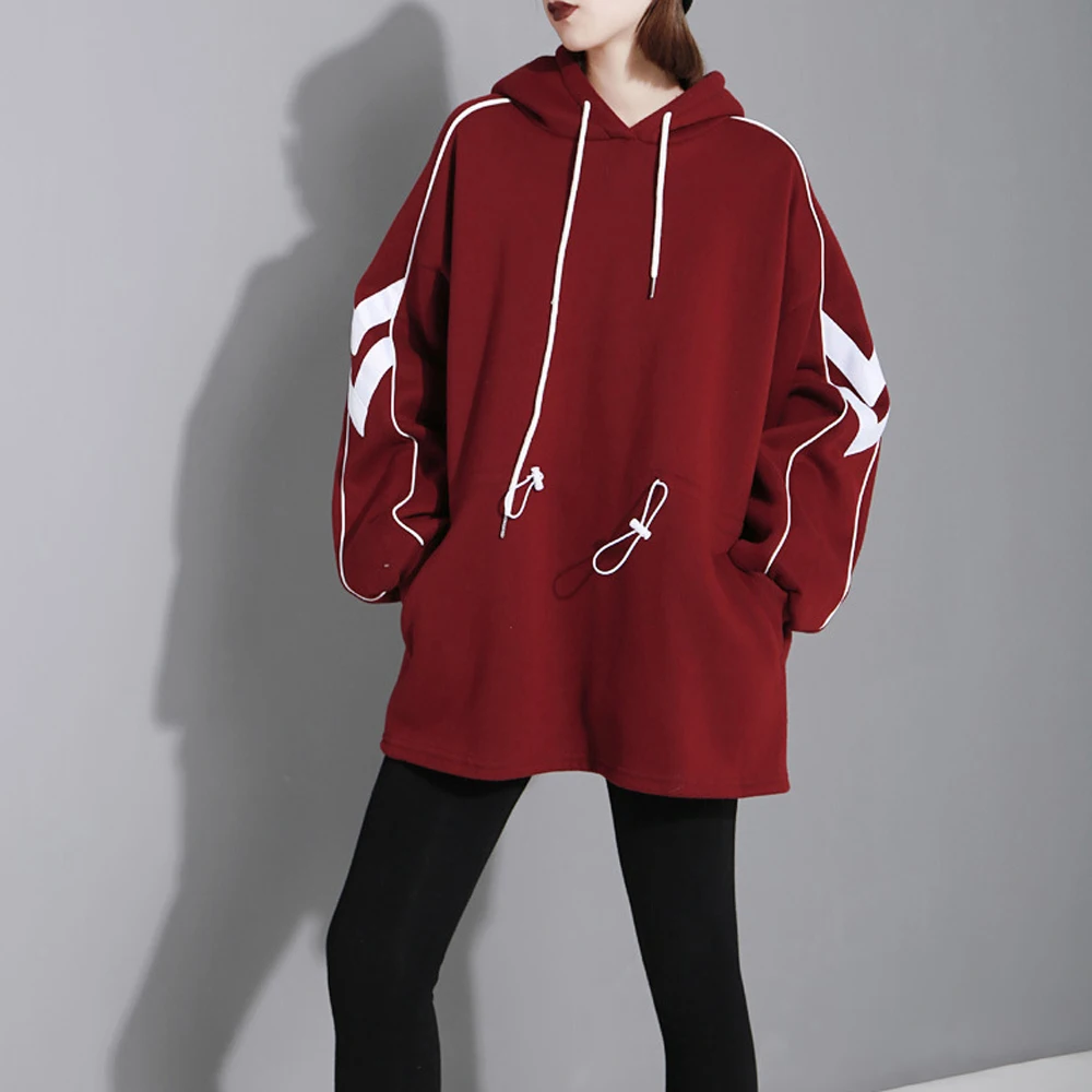 Осенняя и зимняя Корейская версия толстовки модные повседневные топы с круглым