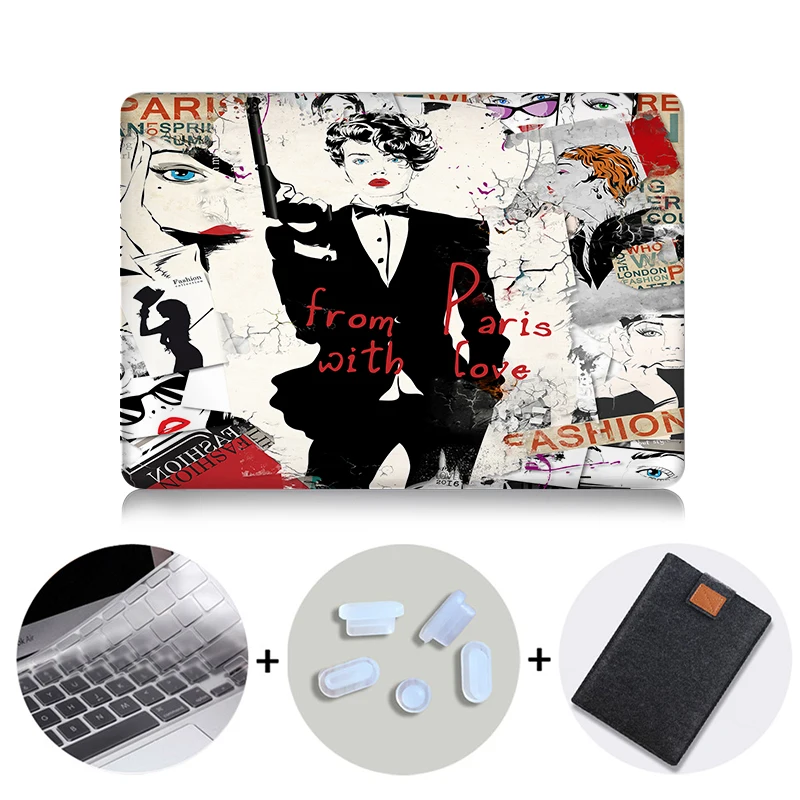 MB12 Чехол MTT для ноутбука Macbook Air Pro retina 11 12 13 15 16 с сенсорной панелью, пластиковый жесткий чехол для mac book air 13 coque - Цвет: MB12