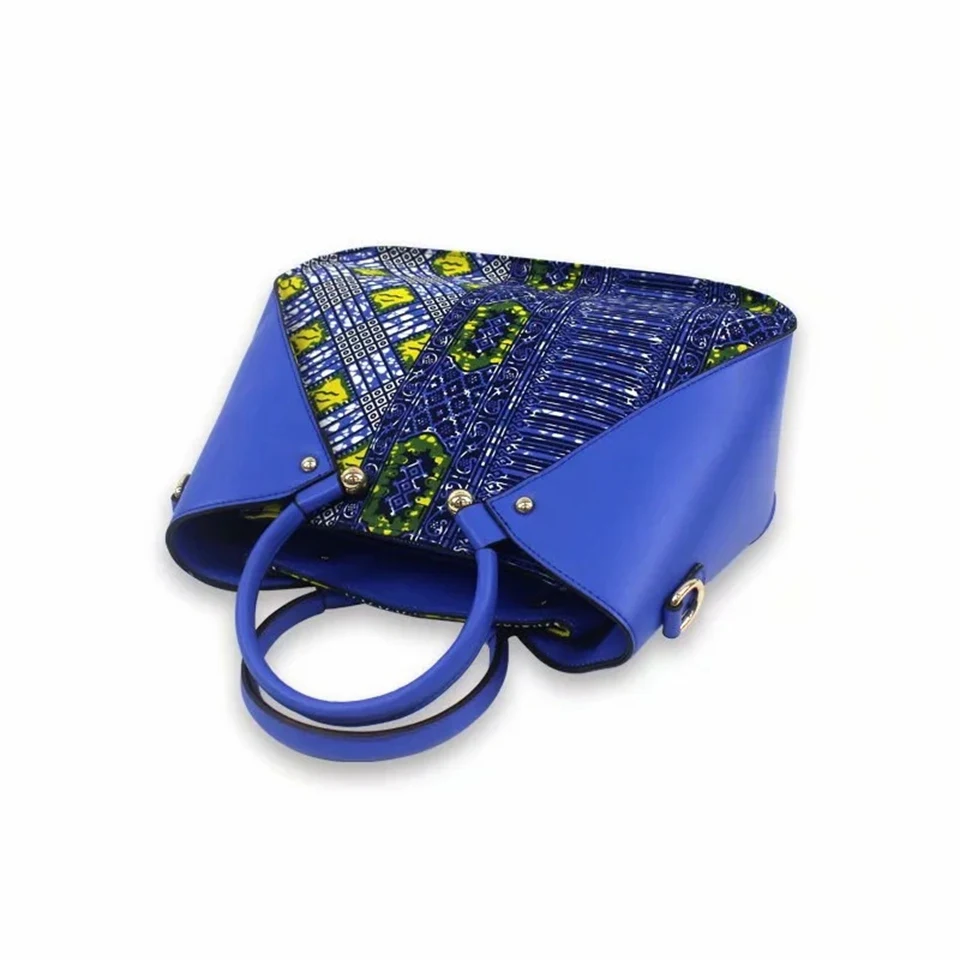 Комплект из 3 предметов Сумочка + клатч 6 ярдов африканская ткань с принтом