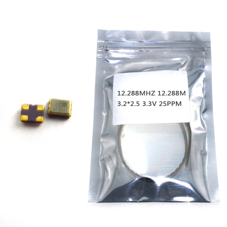 10 шт. SMD 3225 активный кварцевый генератор OSC 12 288 MHZ M 3 2*2 5 V 25PPM|smd 3v|smd oscillatorsmd crystal |
