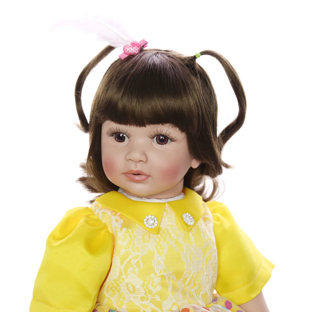Кукла-младенец кукадол Реборн 60 см из мягкой ткани виниловые конечности 100%