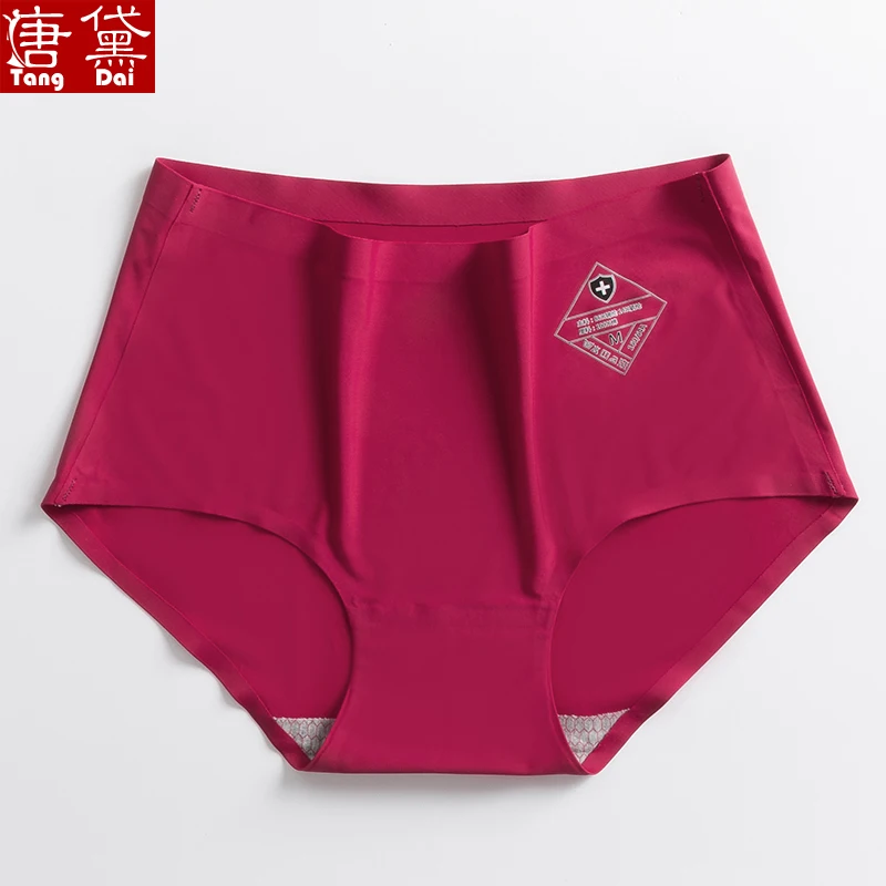 Tangdai чистый хлопок без следа антибактериальные трусики для девушек средняя талия