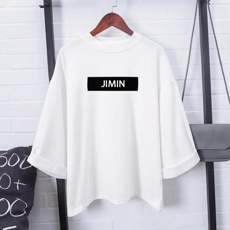 kpop Album Wide sleeve long short sleeved T-shirt Bangtan boys jin suga Love heart tshirt k pop harajuku top t shirt | Женская одежда