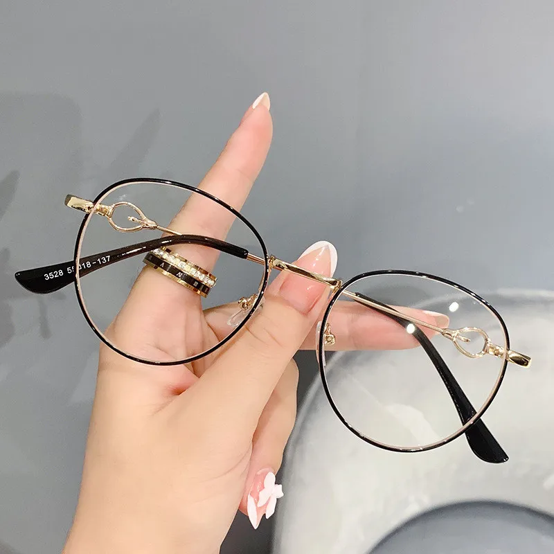 

RBEWTP 2022 New literary metal flat mirror mobile phone computer anti-blue light Reading glasses 3528