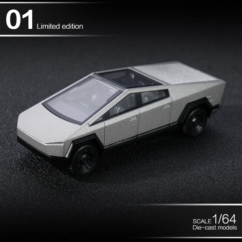 Xcartoys 1/64 Tesla Cybertruck литые копии модели автомобиля серебряные|Наземный транспорт| |