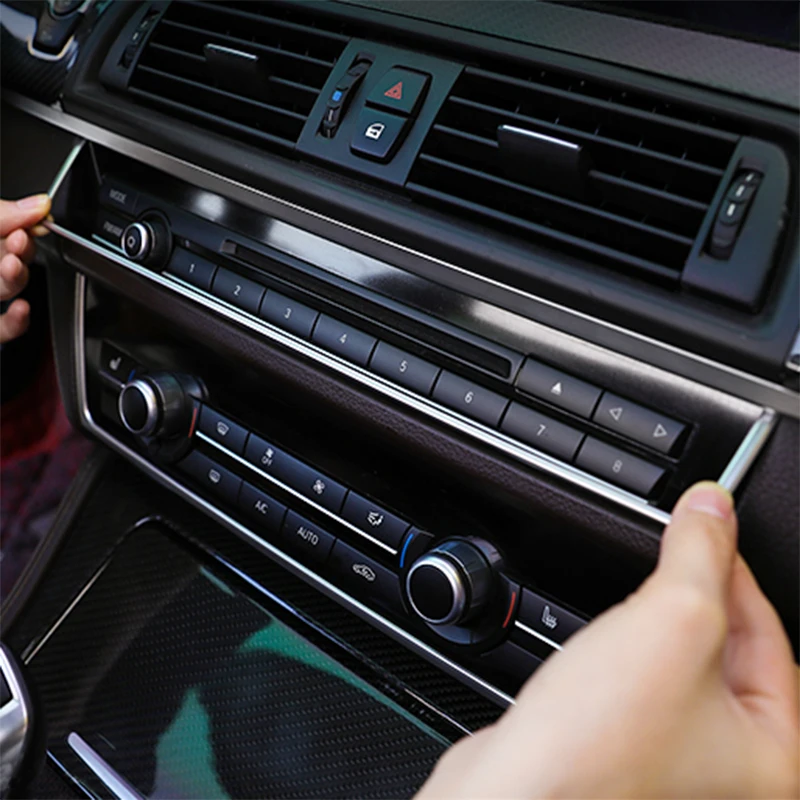 Автостайлинг консоль мультимедиа AC CD панель Декор Рамка Крышка отделка полоса