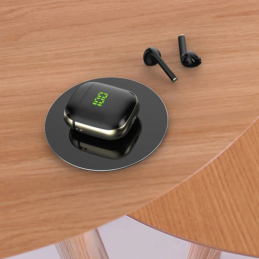Мини наушники TWS с цифровым дисплеем Bluetooth 5 0 Беспроводная зарядка для IOS и Android