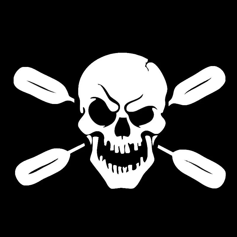 

Car Stickers Car stying Horror Skeleton Oars Cross Pirate Bandit Car Sticker for Motorhome Wall SUV Vinyl Decal Jdm 14*10CM