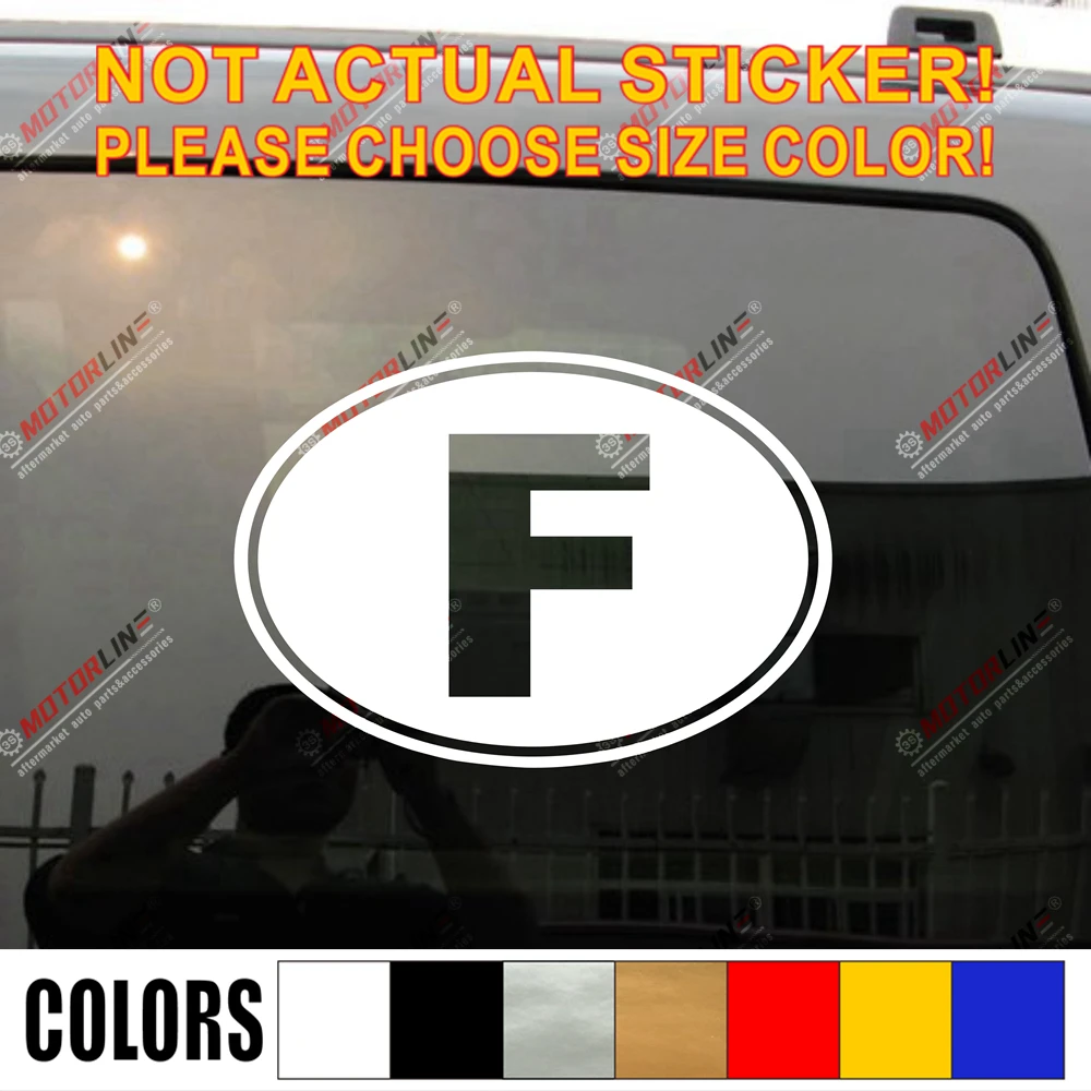 Франция Овальный код страны французский стикер наклейка автомобиля винил