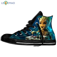 creative design custom sneakers hot groutfor menhigh quality grout canvas trends comfortable ultra high top light sports shoes
