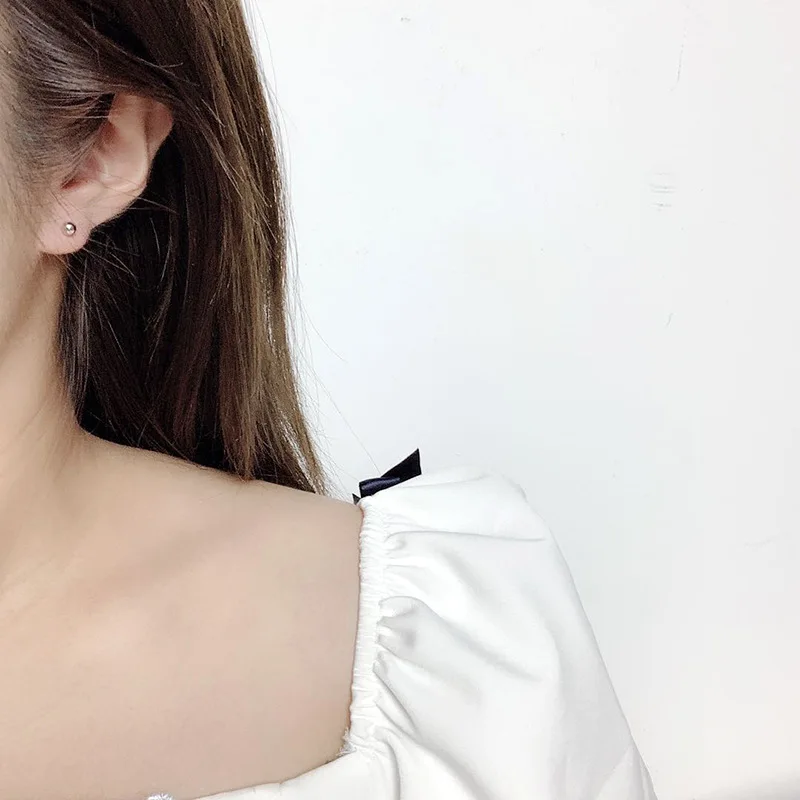 

South Korea after the new tide in 2020 ms double hanging hook earrings delicate stud earrings