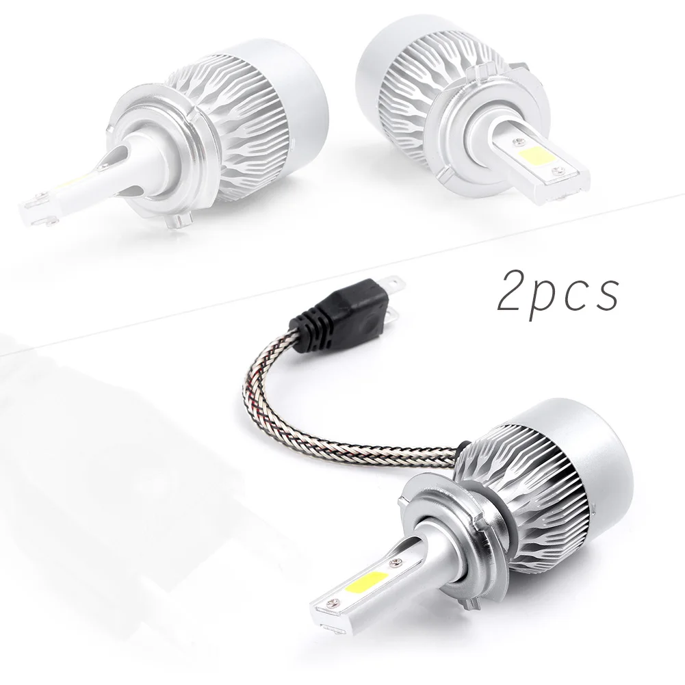 COB H7 C6 7600LM 72W светодиодный комплект для преобразования автомобильных фар Hi/Lo