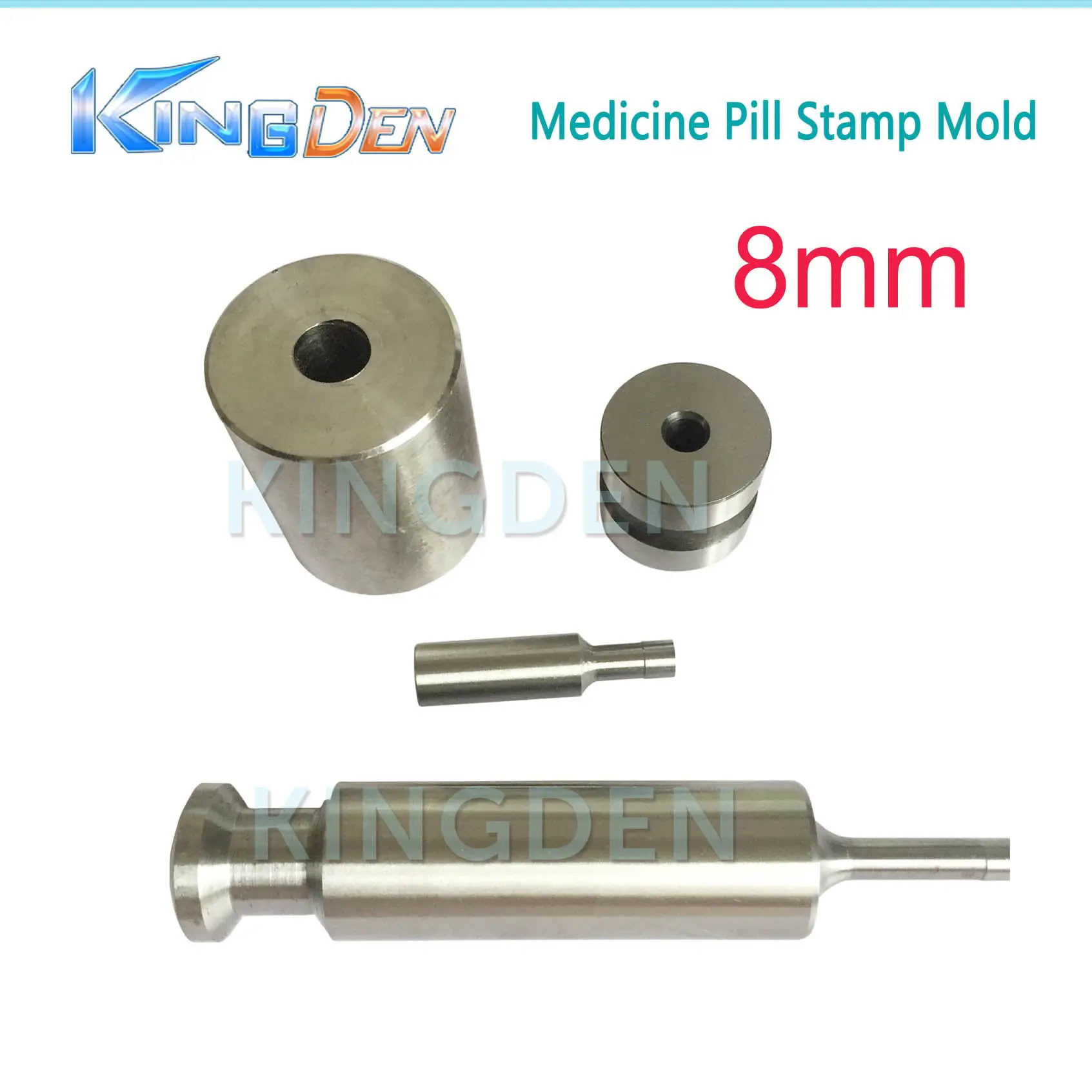 8mm Mold KINGDEN небольшой ручной домашний молоток стучать таблетка пресс-машина Плесень ручной работы, чтобы сделать западные таблетки - Цвет: 8mm Mold
