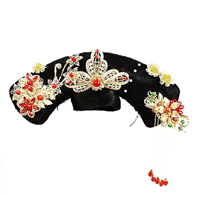 Головной убор династии Цин волосы императрицы аксессуары для принцессы