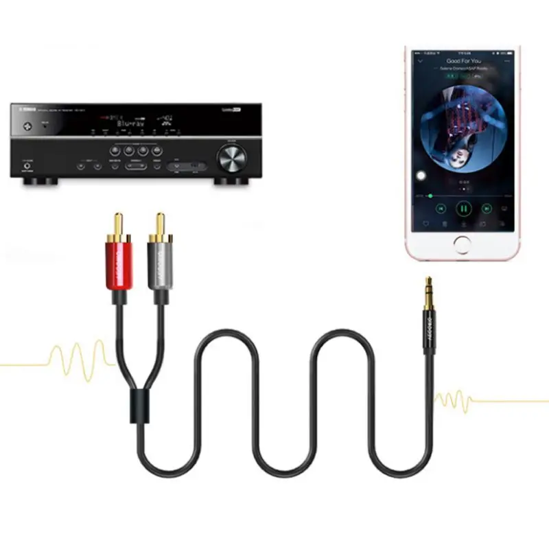 Устойчивый к тяге 3 5 мм складной Практичный Прочный аудиокабель поворотный