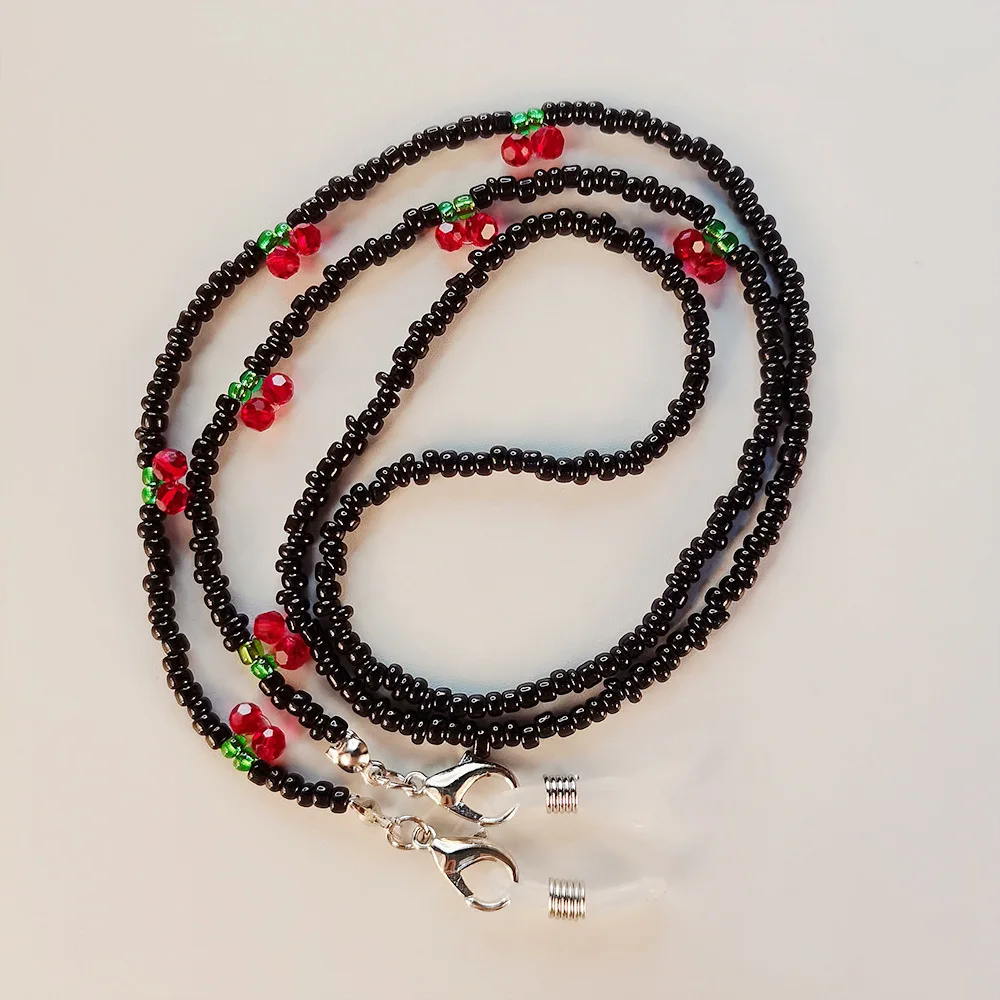 Простые японские и Южнокорейские солнцезащитные очки-цепочки с изображением