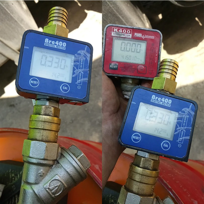 Расходомер высокоточный расходомер из алюминиевого сплава с синим ЖК-дисплеем 1/2