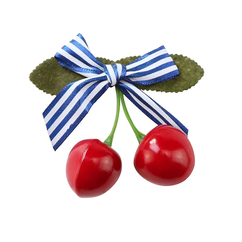 2019 милые детские заколки для волос маленьких девочек с рисунком вишни повязки на