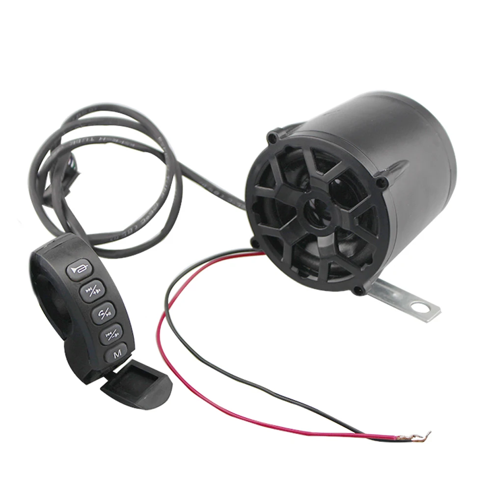 Bluetooth-колонки для мотоцикла, электровелосипеда, скутера, сирена, гудок 12-80 в, MP3 музыкальный плеер, FM-радио, телефонная зарядка, ответ на звоно...
