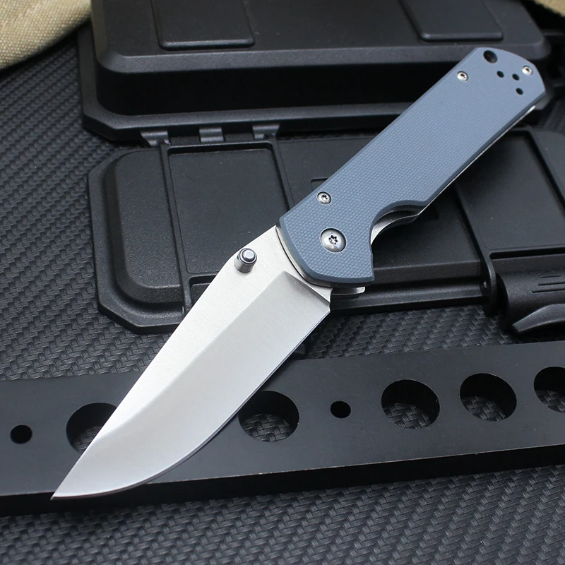 

Classic style EDC folding knife 8CR13MOV high hardness pocket knife G10 Handle portable hiking camping tool
