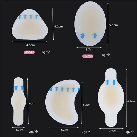 Гелевые наклейки для обуви, 10 шт.