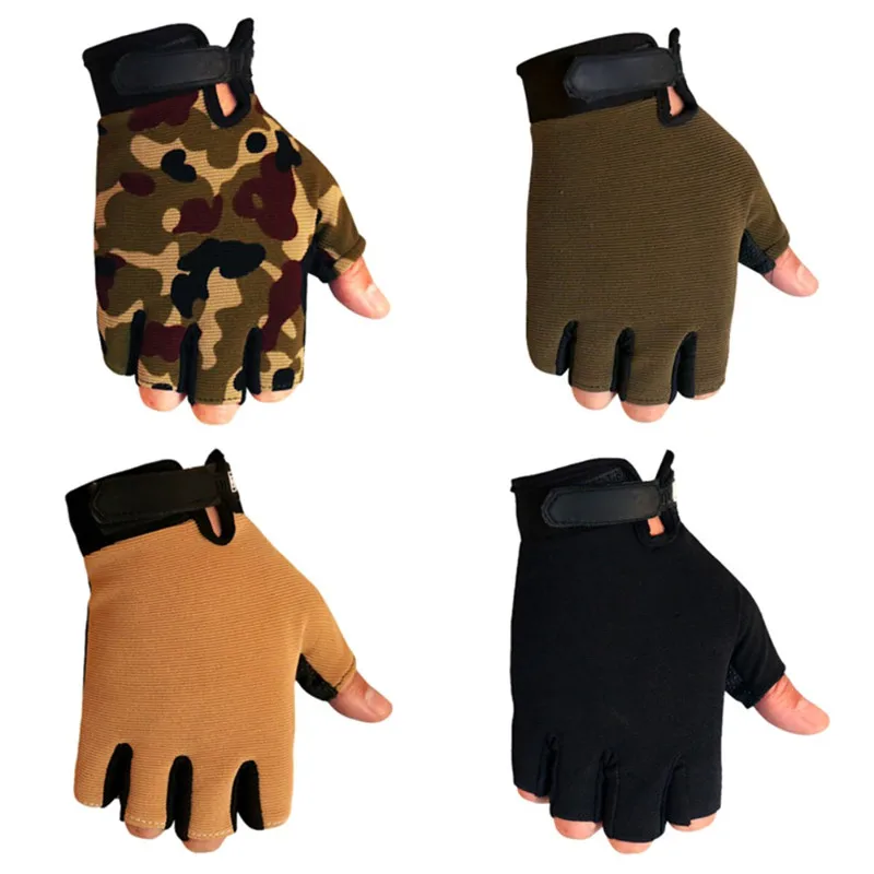 Противоскользящие перчатки на полпальца для тренажерного зала дома