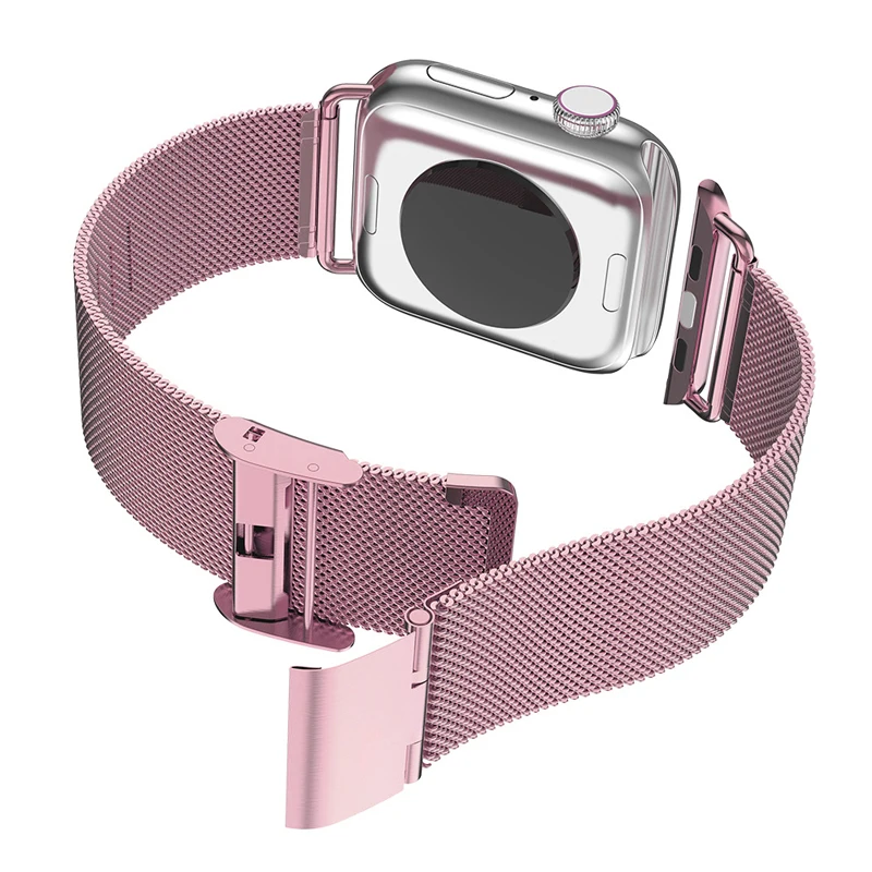 Ремешок Миланская петля для Apple Watch Series 6/se/5/4/3/2/1 браслет из нержавеющей стали iwatch 42