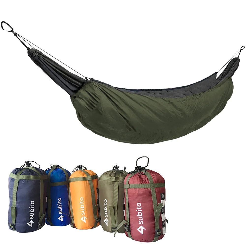 

Outdoor Single Warm Cotton Hammock Fall/winter Camping Hammock Warm Windproof Aldult Portable Hammock Hiking Sleeping Bag -40