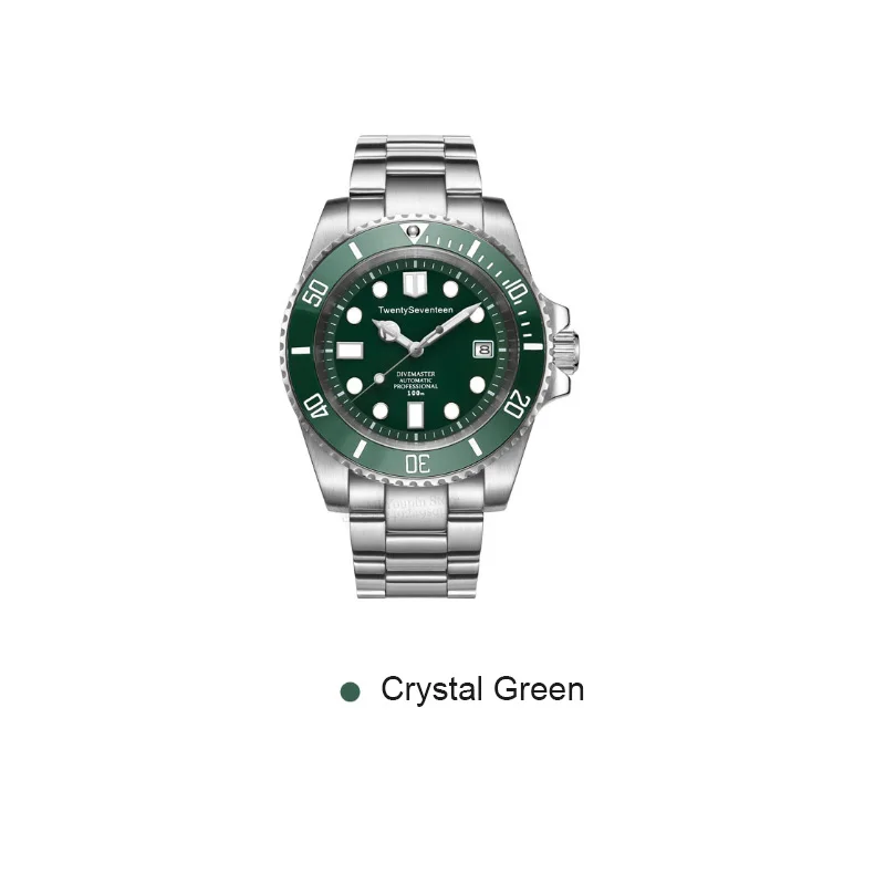 Green Механические часы Xiaomi Mijia TwentySeventeen, серия Deep Sea, импортный механизм Miyota, 100 м, водонепроницаемые, для мужчин, подарки, полиуретановая коробка - Цвет: Green