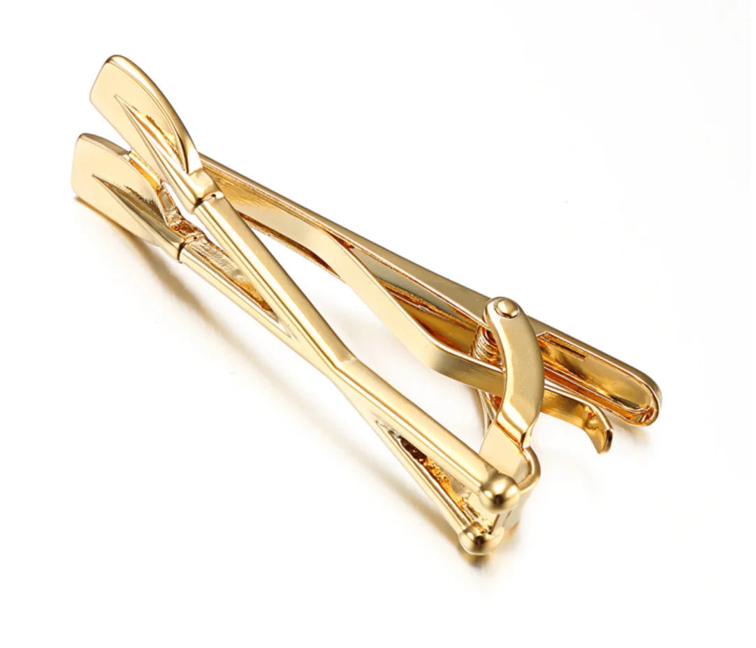 10 шт./лот золото/серебро весло весла Зажимы для галстука отпорный шест Весло